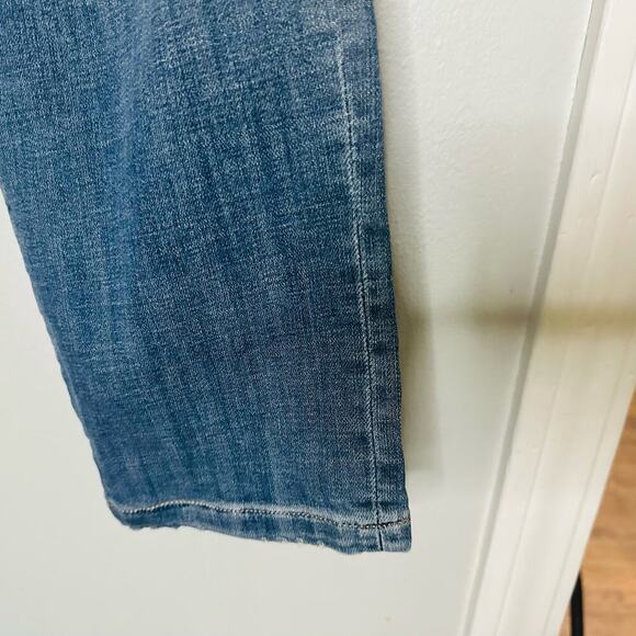 TOMMY HILFIGER Women's Medium Wash Patchwork Y2K Boyfriend Denim Jeans Size 8 - Picture 7 of 13